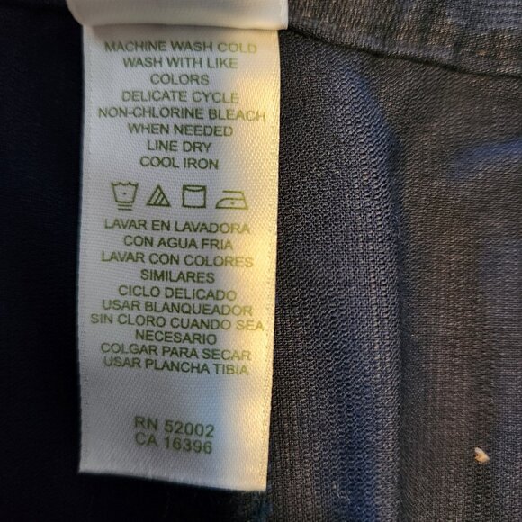 LIZGOLF Skirt Skort Tennis Pickleball Golf Navy Blue Palm Trees Pockets Lined 14 - Picture 9 of 11